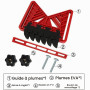 iLitLuk Featherboard avec ressorts EVA réduit le contrecoup, Spring-Duo Spring-Board Featherboard pour scies circulaires de tabl