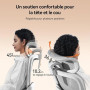 SIHOO B100 Chaise de Bureau Toute Maille, Support Lombaire Adaptatif, Gris | Appui-Tête Large Réglable, Accoudoirs Rabattables,