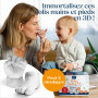 Niimo® Kit de Moulage Main et Pied Bébé 3D - Plâtre, Non Toxique | Ce kit non irritant et non toxique inclut alginate et plâtre 