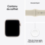 Apple Watch SE 3 (GPS + Cellular), Boîtier Aluminium lumière stellaire 44mm | Bracelet Sport sable - M/L. Fitness + Sommeil + Su