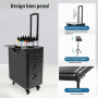 BRRIDE Mallette de maquillage trolley mallette de tatouage avec support pour accoudoirs, mallette de maquillage avec 3 tiroirs e