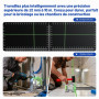 Huepar Pro Niveau Laser avec Trépied Haut, 360 Autonivelant ZK03CGT | Trépied de 127 cm, Haute Précision ±2 mm, Télécommande, Au
