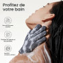 Yiclick 4 Pièces Gant Exfoliant Corps Hammam, Gommage Visage Soie Corps, Body Scrub, Fleur Douche, Eponge Loofah Bain Brosse