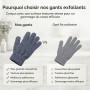 Yiclick 4 Pièces Gant Exfoliant Corps Hammam, Gommage Visage Soie Corps, Body Scrub, Fleur Douche, Eponge Loofah Bain Brosse