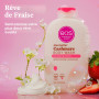eos Cashmere Body Wash - Gel douche hydratant Strawberry Dreams - Formule gel crémeuse - Avec beurre de karité - 473 ml / 16 fl 