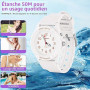 OFFCUP Montre Sport Femme, Montre à Quartz Analogique pour Femmes éTanche 50M avec Veilleuse Trois Aiguilles Montres de Sport po