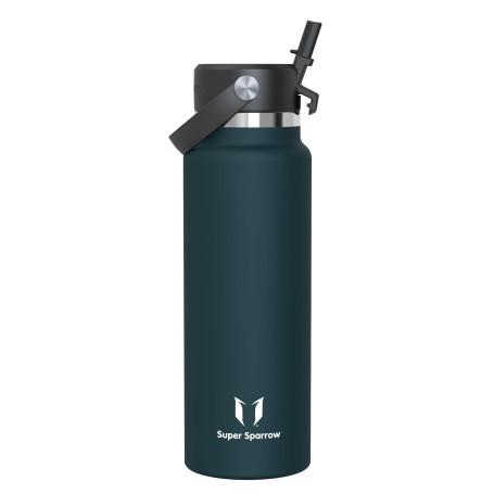 Sparrow Gourde Isotherme 1.2L- Inox Gourdes avec Paille Bouteille Isotherme | Bouteille Isotherme avec Paille Gourde Inox , Anti