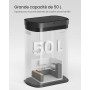 SONGMICS Poubelle de Cuisine Automatique, 50 L, Acier Inoxydable | Capteur de Mouvement, Ouverture Tactile, Fermeture Douce, 15 