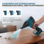 Souffleur à poussière sans fil pour Makita 18V, aspirateur à main sans balai 2 en 1 à 85000 tr/min avec vitesse réglable et 5 bu