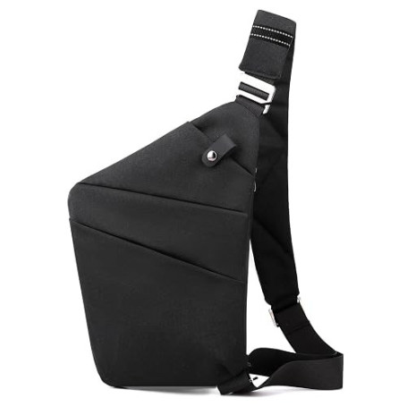 BIRDDIE Sacoche Bandoulière Homme Sport Sac Bandouliere Femme Sac de Poitrine Sacoche Antivol Voyage pour Épaule Travers Cyclism