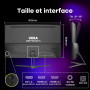 Amzfast Ecran PC Gaming 27 Pouces 280Hz/QHD Moniteur Incurvé 2K(2560 x 1440), 1ms MPRT, 1500R, sRGB 135%, Adaptive Sync,Eyes-Car