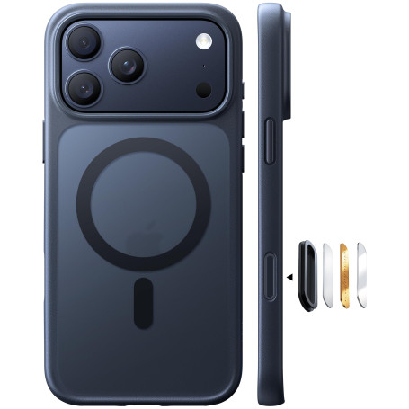 TORRAS Guardian Coque iPhone 17 Pro Max avec MagSafe, Antichoc 12FT, Noir | Protection antichoc 12FT, conception robuste, touche