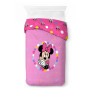 Disney Minnie Rose 100% Coton Parure de Lit Simple - Inclus Taie d'oreiller 50 x 70 cm