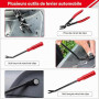 Greluma 3 Pcs Ensemble de Pinces à Clip et extracteur de Fixations - Kit de réparation combiné pour Garniture de Tableau de Bord