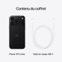 Apple iPhone 18 Pro Max 1 to - Noir | Écran Super Retina XDR 6,9 pouces ProMotion, Autonomie d’une journée, Caméra principale 48