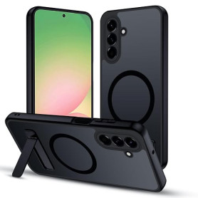 XTCASE Magnétique Coque pour Samsung Galaxy A56 Compatible avec MagSafe Charge sans Fil, Etui Translucide Mat Arrière Housse ave