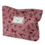 Aucuu Trousse de Toilette Voyage, Trousses de Maquillage en Toile, Trousse Maquillage Femme, Cosmétiques à Glissière Portable, S
