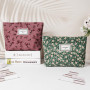 Aucuu Trousse de Toilette Voyage, Trousses de Maquillage en Toile, Trousse Maquillage Femme, Cosmétiques à Glissière Portable, S