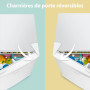 Comfee' 43L, Mini Frigo de Chambre, avec Chiller Box, Blanc | Contrôle de Température, Avec Compartiment Congélateur, Refroidiss