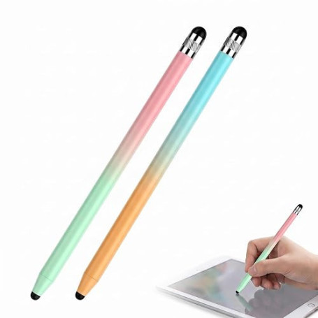 2 Pièces Stylet Tablette Universel pour Écran Tactile, Stylet Haute Sensibilité Compatible avec, Stylo Tactile Capacitif en Sili