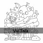 Petite nuit Spooky - Vivi Tinta - Coloriages mignons qui font frissonner - Cosy colo