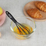 HOTEC Lot de 4 fouets en silicone avec poignée antidérapante pour ustensiles de cuisine antiadhésifs, parfaits pour cuisiner, mé