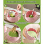JBER Matcha Kit 7 Pièces, Matcha Set - Fouet Matcha Bambou, Bol à Matcha, Support pour Fouet, Cuillère et Tamis, Kit Matcha pour