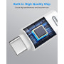MoKo Adaptateur Lightning vers USB-C pour iPhone Duo 18 17 16 15 | Non pour Écouteurs/Clé USB/Apple Pencil, pour Charge Rapide, 