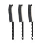 Ibergrif Brosse à Joints à Poils Durs, Lot de 3 Brosse Joint Carrelage | Brosses de Nettoyage des Interstices, Col en Acier Inox