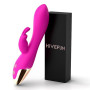 HIVEFUN Rabbit Vibromasseurs Feminin Clitoridien Gode Femme Sex Toy Fuchsia | Sexes Toye Femmes 10 Modes de Vibration, Silicone