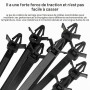 GOEDCH Ensemble de Clips de Faisceau de Câblage Voiture: 160 Pièces Attaches de Retenue pour Faisceau de Câbles, 5 Attaches Zipp