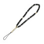 GUESS GUSTPEARK Heishi Beads Bracelet pour téléphone portable Noir Métal Agate