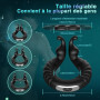Sex Toys Anneau Penien - Anneau Homme Sextoyse Couple Plaisir, Anneau Vibrant Pénis Clitoridienne avec 10 Modes de Vibration, An