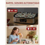 FOHERE Yaourtière 12 pots 180 ml, 25W Machine à Yaourt Maison, Programmable, Ecran LCD, Corps en Acier Inoxydable, Sans BPA, Com