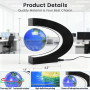 BEBEVOGUE Globe Terrestre Flottant à Lévitation Magnétique | Éclairage LED, Globe Lumineux, Décoration pour Bureau,Maison ou Cha