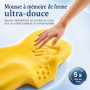 CloudNook Oreiller Ergonomique Cervical, Coussin Orthopédique à Mémoire de Forme pour Soutien de la Nuque, Soulagement des Doule