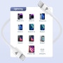 RAMPOW Cable iPhone [Certifié MFi], Câble Lightning USB Charge Rapide 2M | Câble Chargeur Lightning Connecteur, Ultra Résistant 