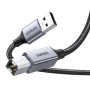 UGREEN Câble Imprimante USB Cable A vers B 2.0 (2M) | Nylon Tressé, Compatible avec Printer HP, Canon, Epson, Lexmark, Brother,