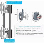 Lot de 8 roulettes pour porte de douche 23mm