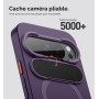 SURITCH Magnétique Coque Compatible avec Google Pixel 10/10 Pro avec Couvercle de Caméra et Support Métallique Résistante aux Ch
