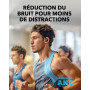 soundcore par Anker Sport X20 Écouteurs Bluetooth sans fil avec ANC | Écouteurs sport, crochets rotatifs et extensibles, suppres