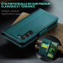 Rerzoiro Coque pour Samsung Galaxy S24, Étui Housse en RFID Protection Premium PU Cuir Portefeuille Rabat Case Magnétique Stand 