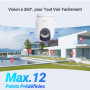 EZVIZ 2K+(4MP) 4G/Wi-Fi Camera Solaire Exterieur CB8 Lite & 5W Solar Panel | Camera Exterieur sans Fil,Mode AOV (Enregistrement 