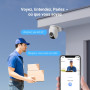EZVIZ 2K+(4MP) 4G/Wi-Fi Camera Solaire Exterieur CB8 Lite & 5W Solar Panel | Camera Exterieur sans Fil,Mode AOV (Enregistrement 