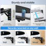 Support Mural Horizontal Réglable pour PS5/Slim/Pro, Support Mural PS5pour Console PlayStation 5, Accessoire et Kit Complet Inst
