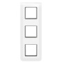 Legrand - Plaque Mosaic avec support pour 3 x 2 modules montage vertical - blanc