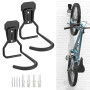 Housolution Lot de 2 Crochets Vélo, Supports de Cintre de Vélo en Fer | Support Mural de Rangement pour Vélos Robuste en Forme d