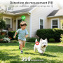 4K Camera Surveillance WiFi Exterieure sans Fil,4 Cam-Kit avec Home Station/Double Objectif/Camera Solaire,360° PTZ Sécurité à D