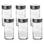 Secret de Gourmet - Coffret de 6 Pots à épices avec saupoudreur 80 ml