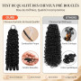 Burmese Curly Miracle Knots Crochet Human Hair 16 Inch 60g Invisible Knots Pre Separated Feather Crochet Human Hair Extensions f